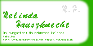 melinda hauszknecht business card